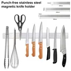 Магнитный держатель для ножей из нержавеющей стали, настенный стеллаж для дома и кухни, 30 см, 40 см, 50 см