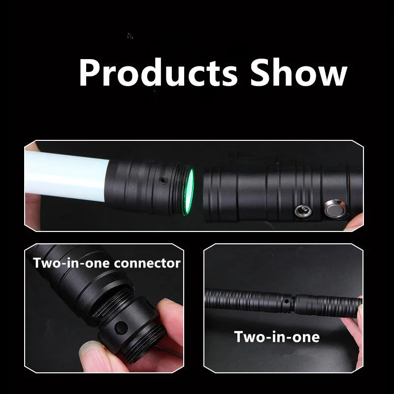 Световой меч с двойными краями RGB сменный светодиодный лазерный 7 цветов