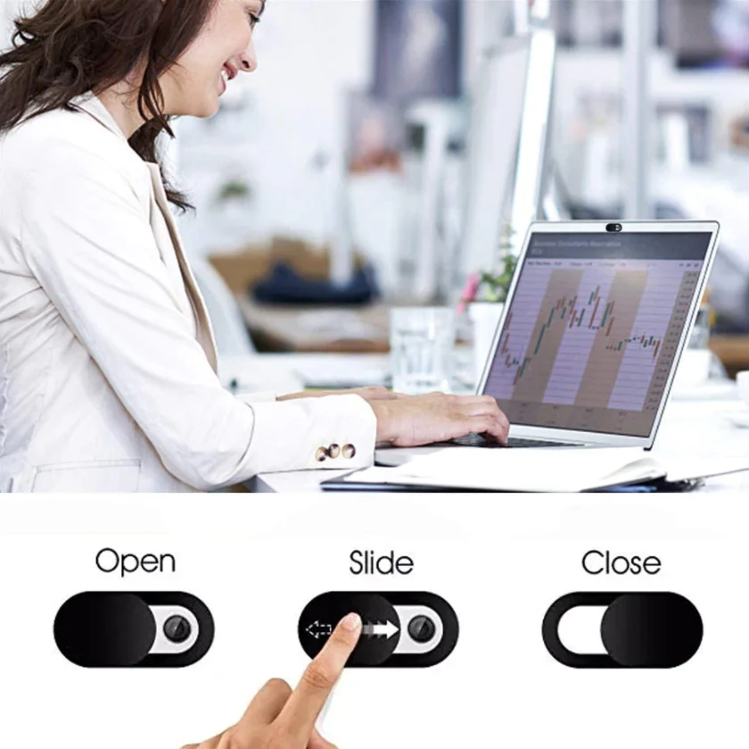 

6PCS Webcam Cover Universal Phone Antispy Camera Cover For iPad Web PC Laptop Macbook Tablet lenses Privacy Sticker Slider Phone