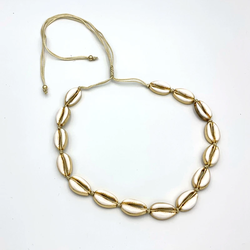 2019 натуральный ошейник из ракушек Женский в богемном стиле | Украшения и