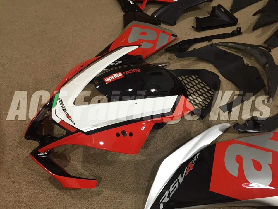Полный комплект обтекателя мотоцикла подходит для Aprilia RSV4 1000 2010 2011 2012 2013 АБС-пластик красного и зеленого цвета