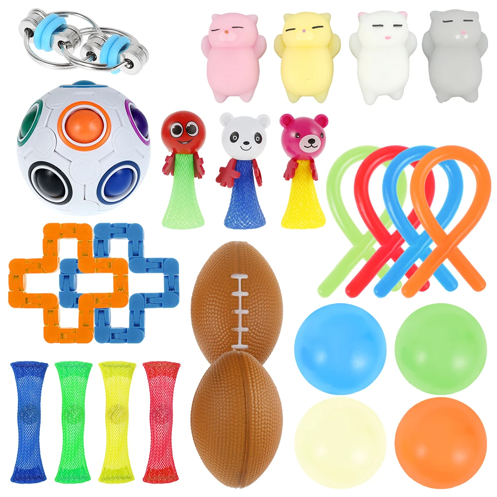 

23 Pcs Fidget Toys Anti Stress Set Adults Children Squishy Sensory Antistress Relief Fidget Toys Sensory Antistress Relief Toys