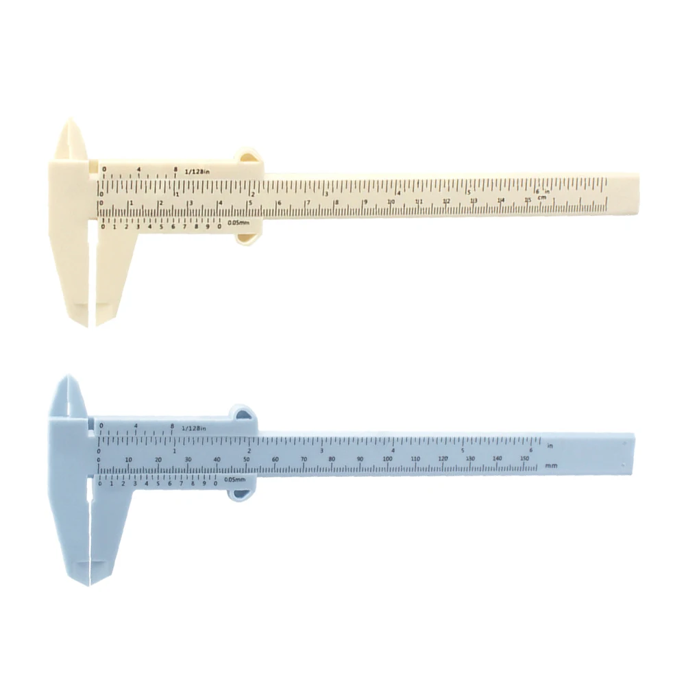 

0-150 мм двойной шкалой штангенциркуль датчик раздвижные рулетка мини Пластик линейки измерения ограничений по росту датчик инструменты