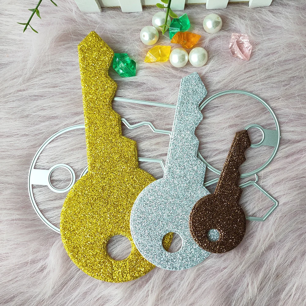 

New Large key metal cutting die mould scrapbook decoration embossed photo album decoration card making DIY handicrafts