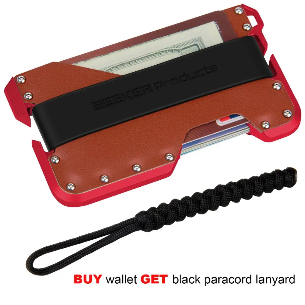 ZEEKER RFID Блокировка красный металлический кредитный телефон/защита лучший