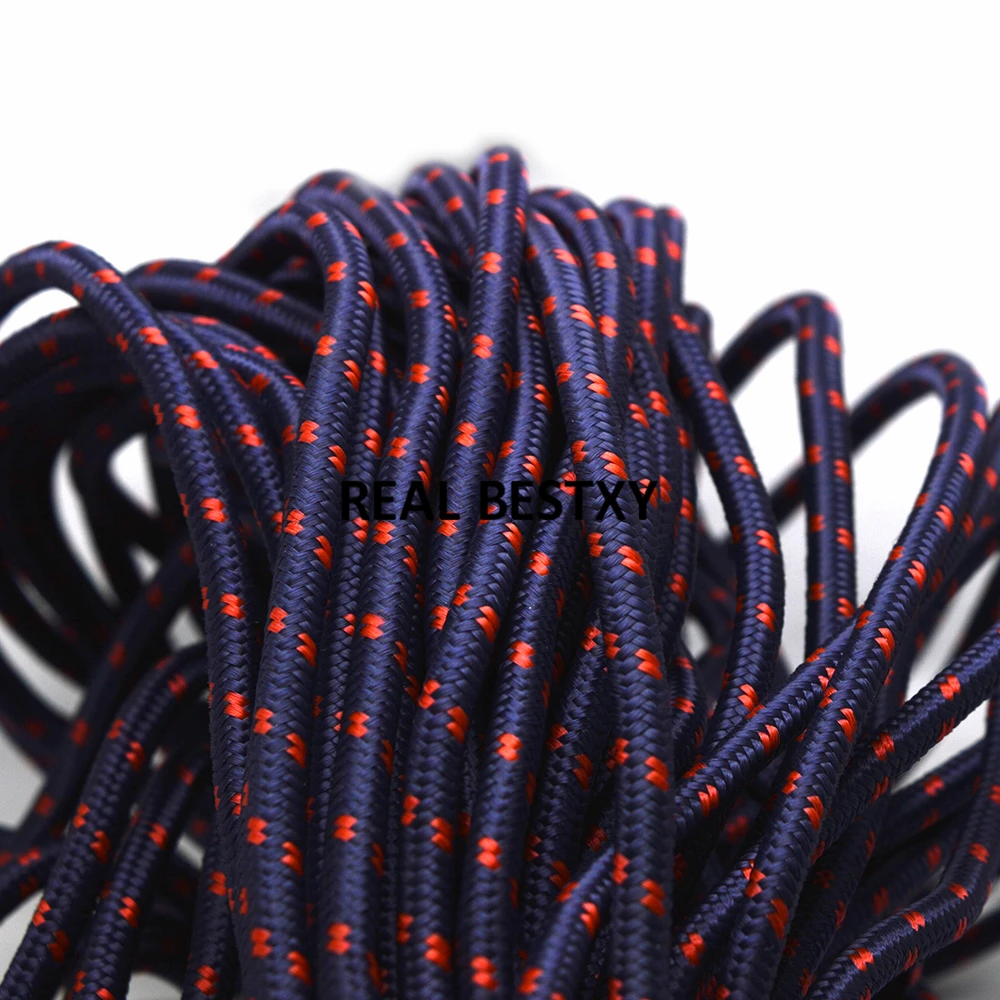 1 метр Приблизительно 5 мм темно-синяя плетеная нейлоновая фототкань для