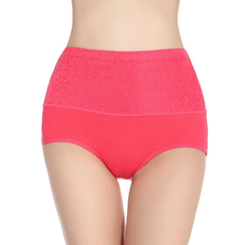 Женское хлопчатобумажное белье трусы с регулировкой талии живота