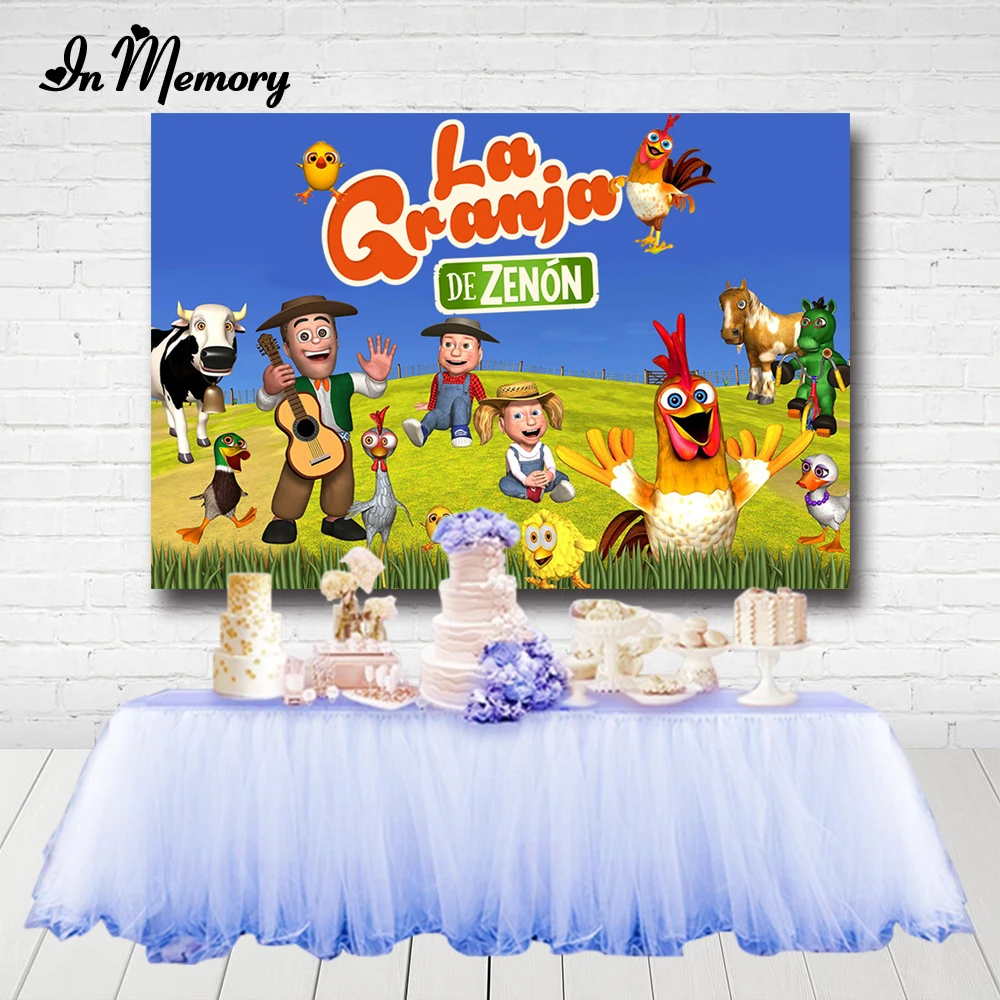 Фотофоны InMemory La Granja De ZENON для мальчиков новорожденных детей вечеринка в честь Дня