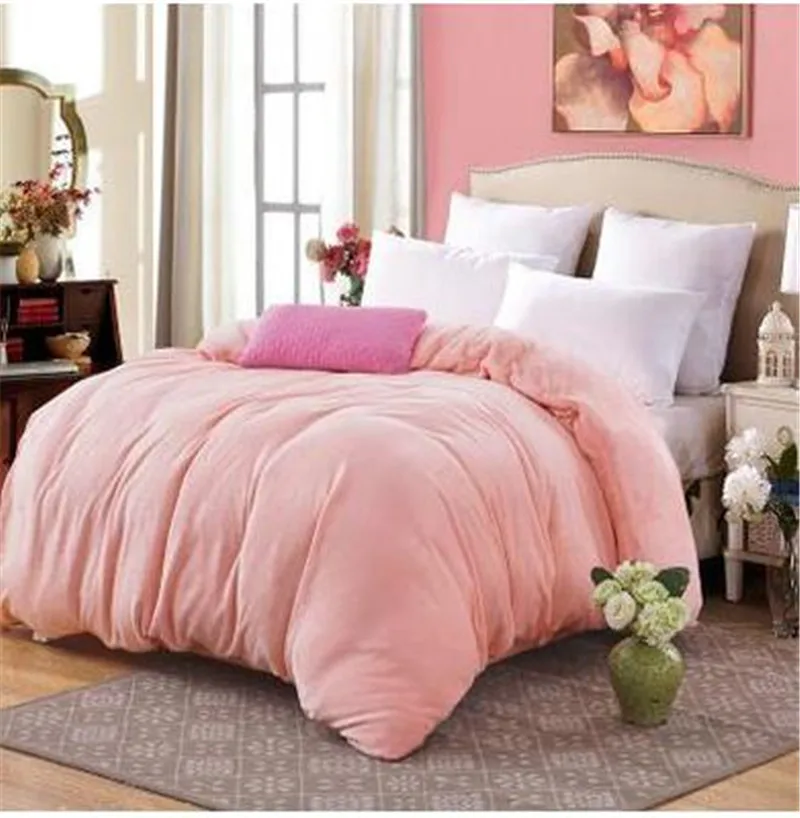 Однотонный флисовый пододеяльник/удобный пододеяльник с цветочным