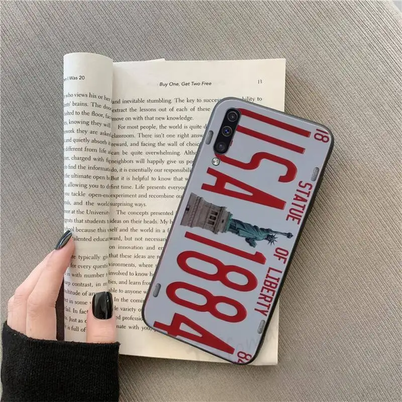 

New York plate number Phone Case For Samsung galaxy A S note 10 7 8 9 20 30 31 40 50 51 70 71 21 s ultra plus
