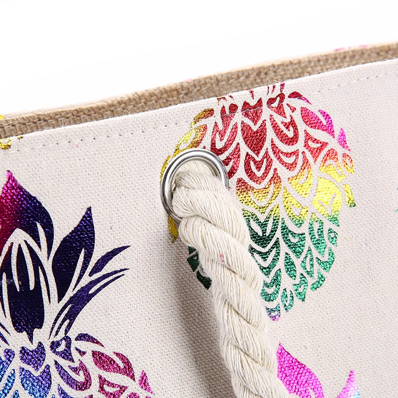 

New Women's Canvas Handbag Large Capacity Fruit Printed One-Shouder Crossbady Beach Tote Bag Reusable Portable Hot Sale Dorpship