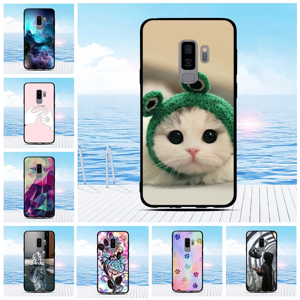 Мультяшный чехол для Samsung Galaxy S9 + G965 TPU силиконовый Plus телефонный бампер Coque |