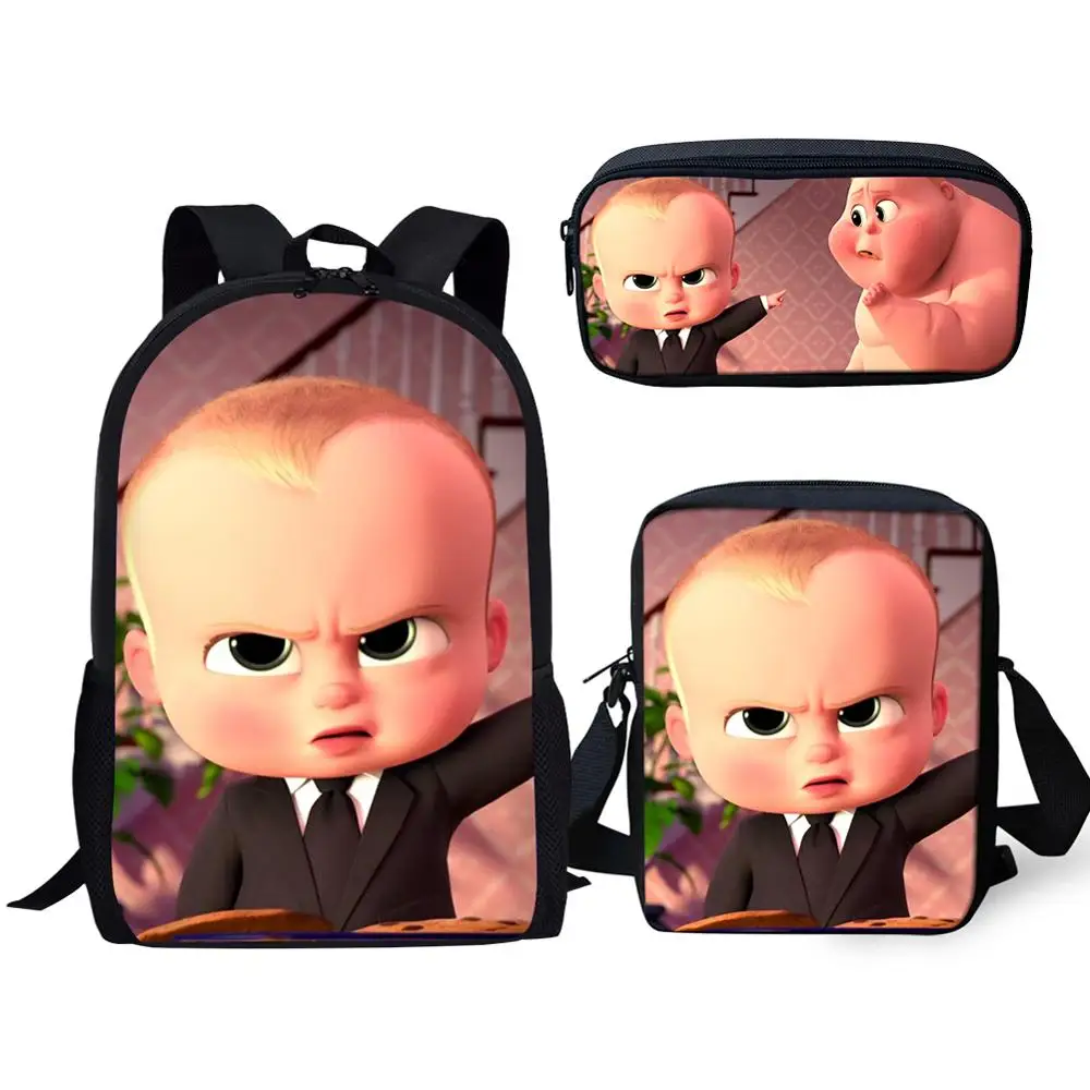 Детский Рюкзак Kawaii Boss с принтом для детей женский рюкзак рисунком из аниме Kds