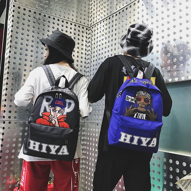 Сумка рюкзак мужская с нейлоновым принтом классный школьный ранец для студентов