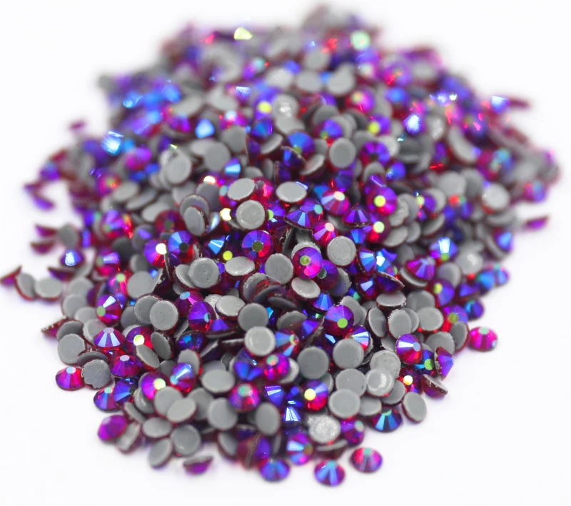 

Siam AB стразы SS6~SS30 Hotfix Rhinestones Iron On Flatback Glass Nail Art Rhinestone Crystal AB DIY Decorations