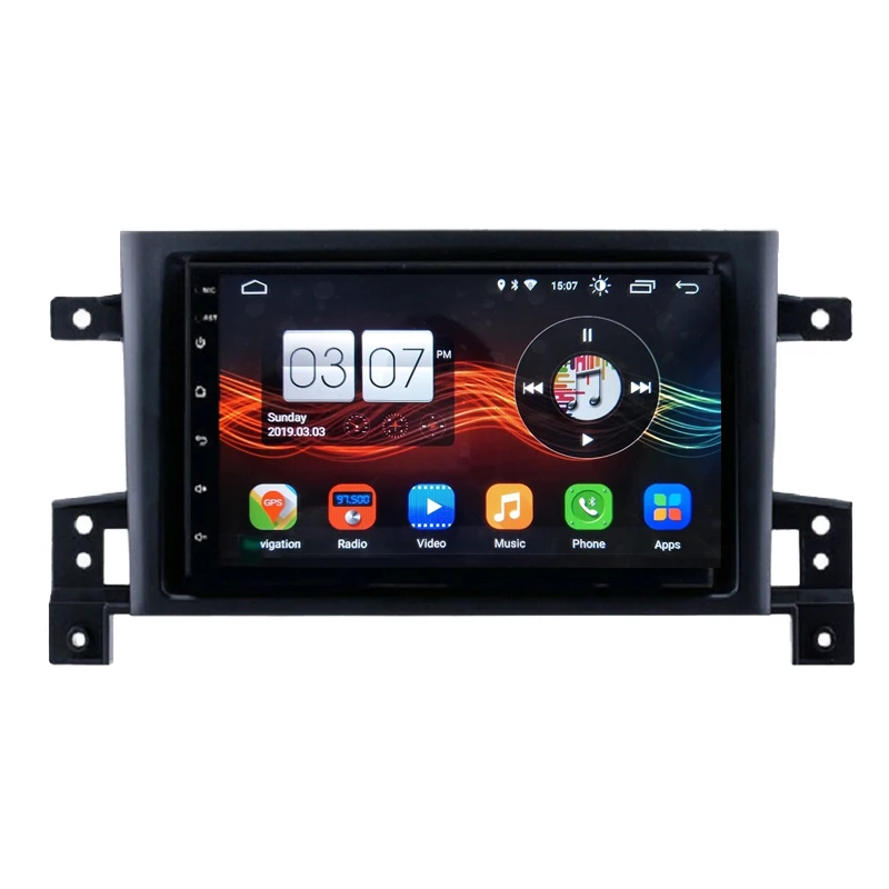 Автомагнитола Ouchuangbo с gps для Suzuki Grand Vitara 2005 2013 BT swc ОС android 9 0|Автомагнитолы| |