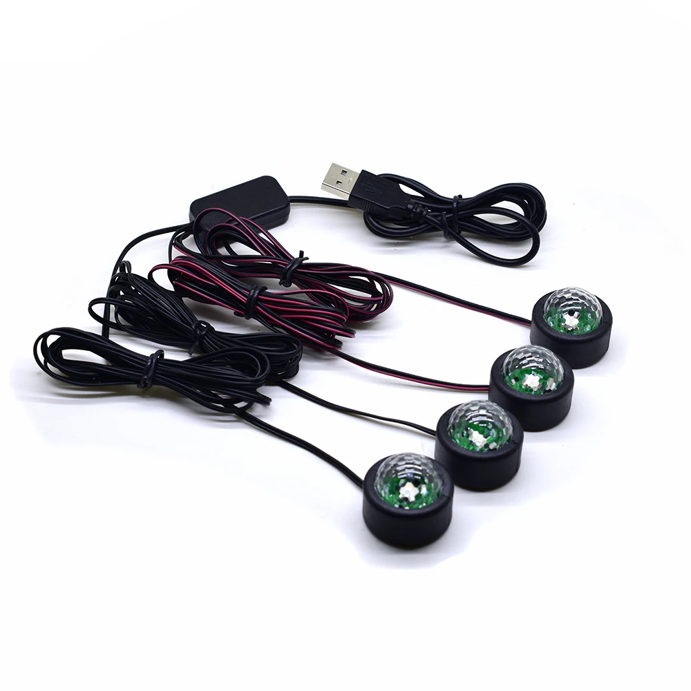 

Car LED Voice Control Ambient Light Car Accesorie Foot Lights Interior Atmosphere Light Colorful Decorative Light USB Backlight
