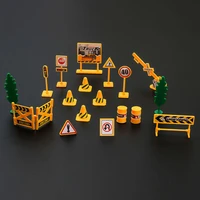 164 traffic signs model toy road sign construction roadblock traffic scene decoration educational toys