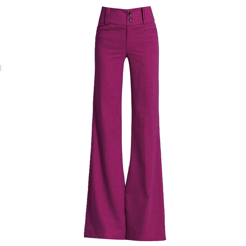 Весна 2020 новые красные льняные широкие брюки с подвеской женские драпированные