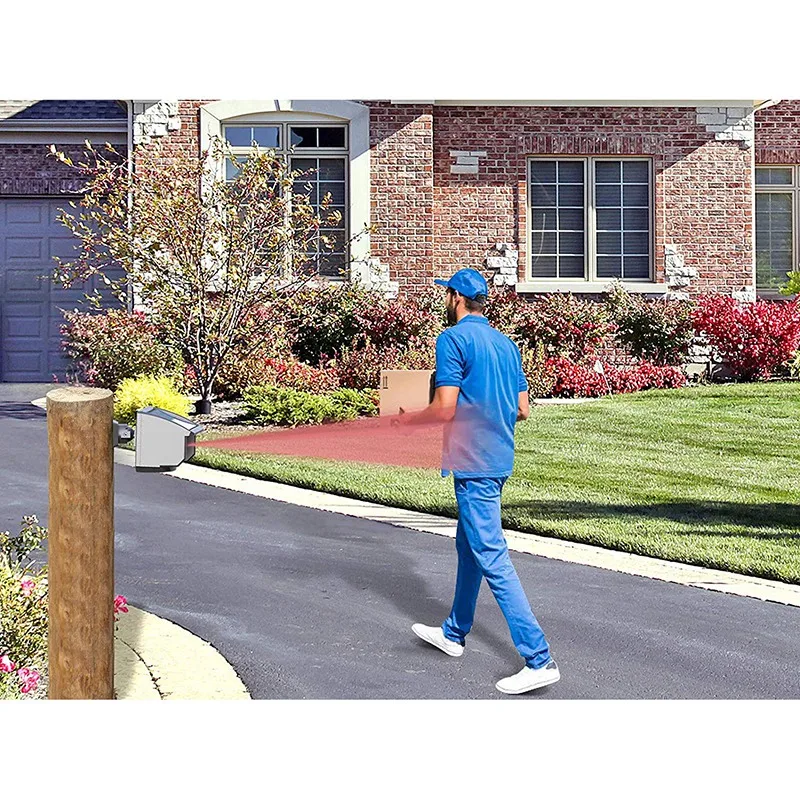 

Solar Driveway Alarm System-1/4 Mile Long Transmission Range-Solar Powered No Need Replace Batteries-Outdoor Weatherproof Motion