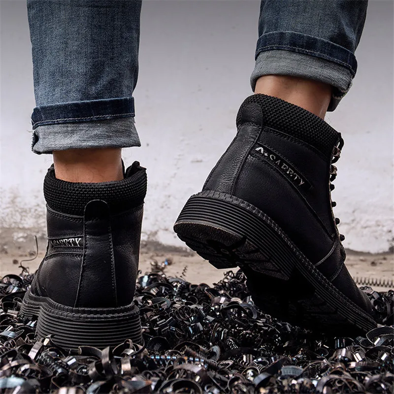 

Luxury Work Safety Shoes Men Shoes Designer Tactical Boots Motorcycle Riding Waterproof Construction Indestructible Sneakers