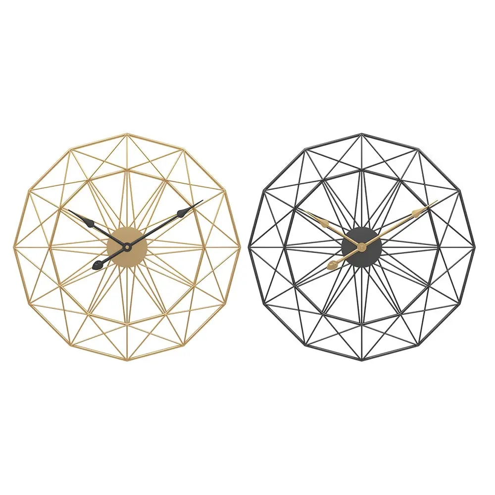 

1PC 50cm Retro Nordic Type Iron Art Large Silent Hanging Wall Clock Mute Hanger Clocks Home Living Room Bedroom Decor New