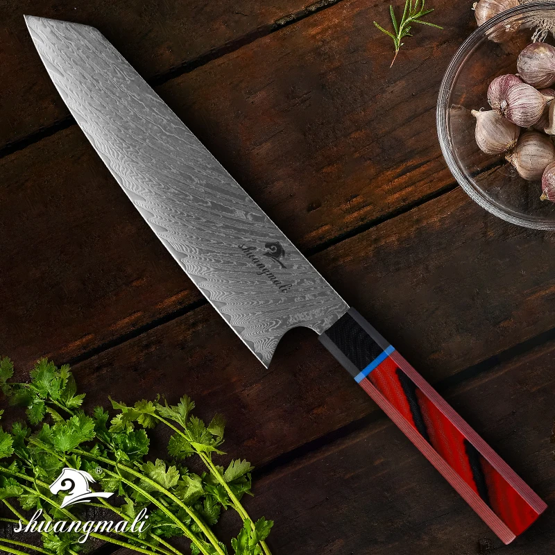 Нож шеф-повара из дамасской стали Универсальный японский кухонный резец 8 дюймов