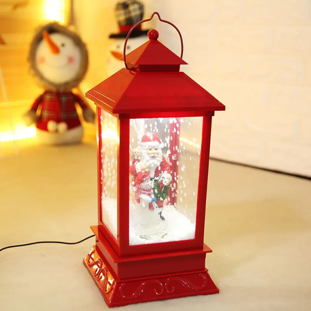 Fashion Santa Claus Snow Music Lantern Kids Toy Gift Christmas Festival Ornament Table Decoration | Дом и сад