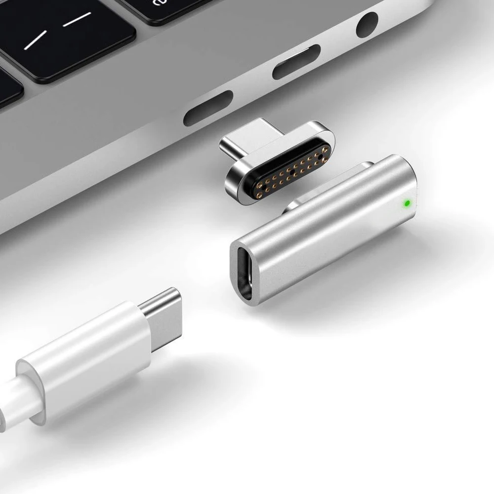 Новинка адаптер Type C с 3 1 на магнитный USB для Macbook Matebook 20 контактов 10 фунтов сек