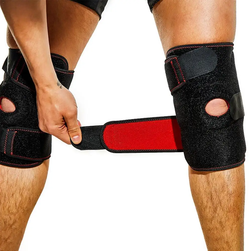 Регулируемые Наколенники спортивные наколенники со складной опорой Неопреновая