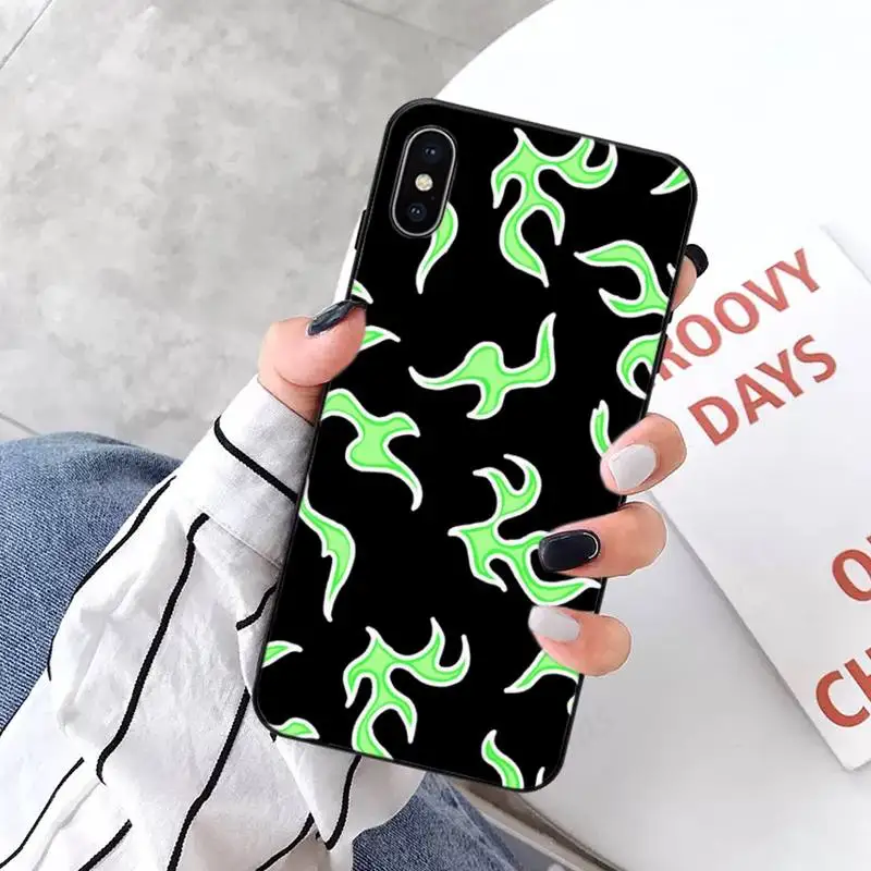 

Blue Flame Fire Phone Cases for iPhone 11 12 pro XS MAX 8 7 6 6S Plus X 5S SE 2020 XR mini
