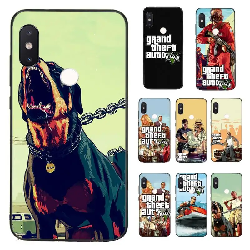 FHNBLJ Rockstar GTA 5 Grand Theft автомобильный мягкий чехол для телефона Xiaomi Redmi 5Plus 6 6A 4X 7 7A 8 8A 9