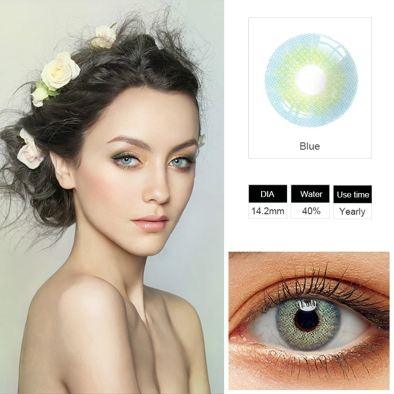 Контактные линзы для глаз зеленые шт./пара цветов|Контактные линзы| |