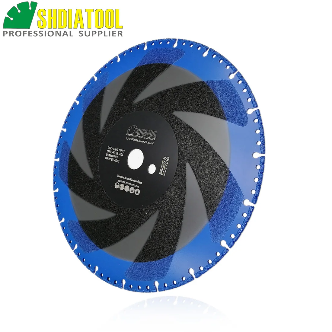 SHDIATOOL 1pc 300mm Vacuum Brazed Diamond saw Blade for All Purpose For stone iron steel 12