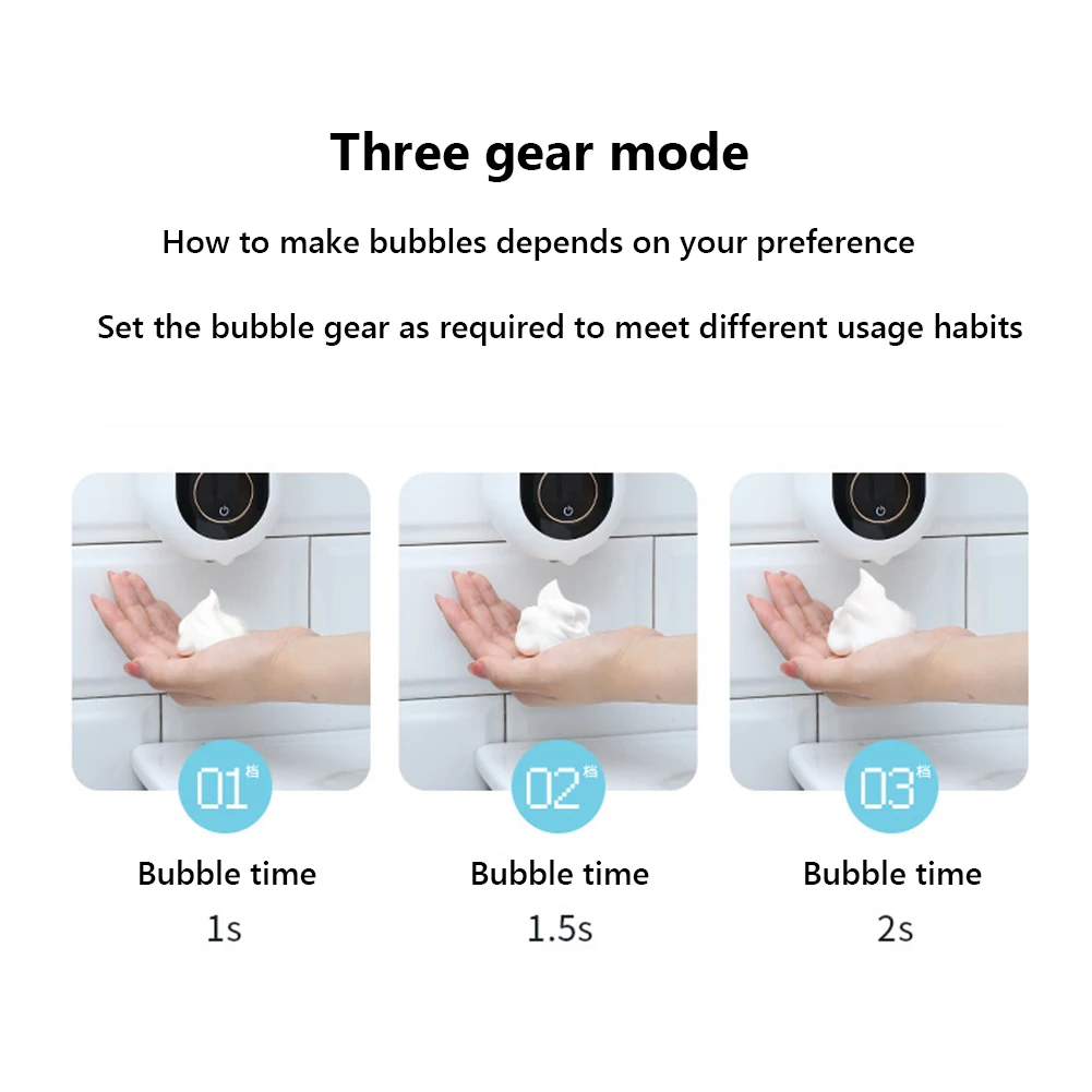 Дозатор жидкого мыла со светодиодным индикатором температуры и бесконтактным