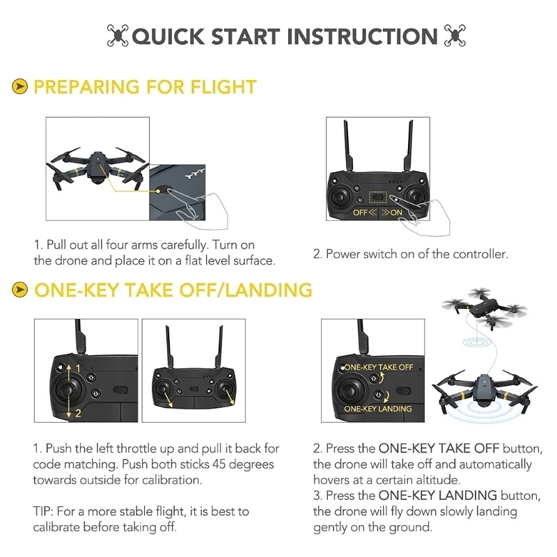 

720P/1080P/4K E58 Folding RC Drone Headless Mode Unmanned Aerial Vehicle