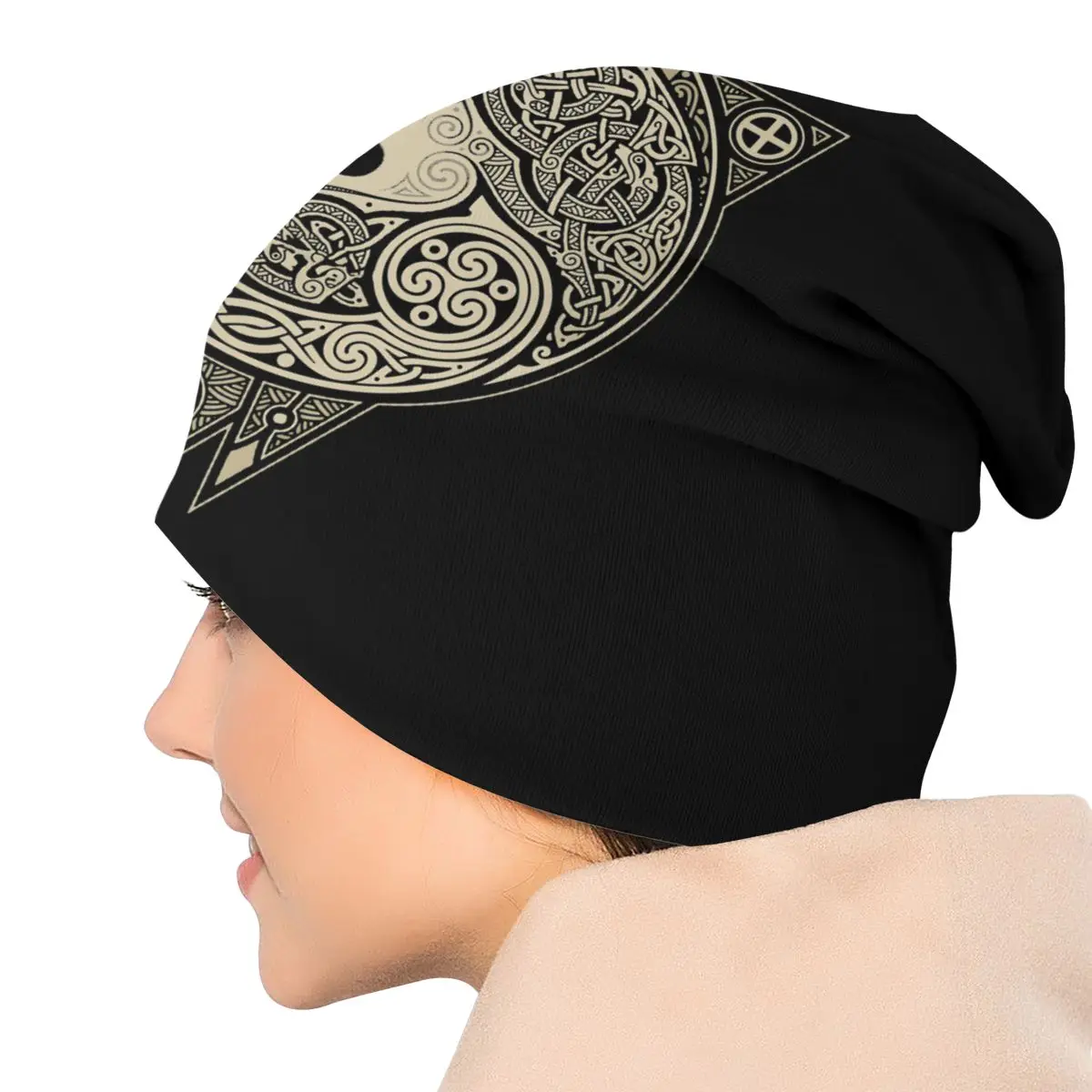 

Wolf Romantic Horror Film NORSE ULV Unisex Men Women Beanies Outdoor Hedging Cap Double Layer Fabric Caps Bonnet Hat