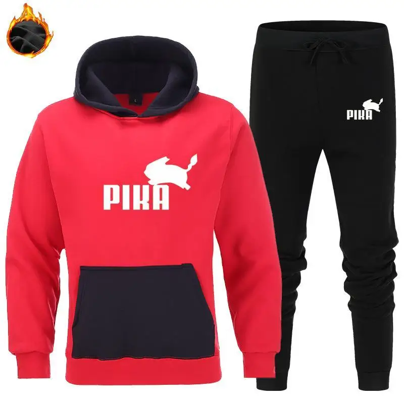 

Мужской спортивный костюм из двух предметов, толстовка с капюшоном и капюшоном