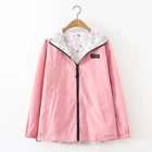 Женская обувь; Сезон весна-осень; Куртка-бомбер ветрозащитная лыжная куртка женская обувь модные ботинки на молнии с капюшоном из двух частей возможность носить на обе стороны Верхняя одежда размера плюс ветровка Famale
