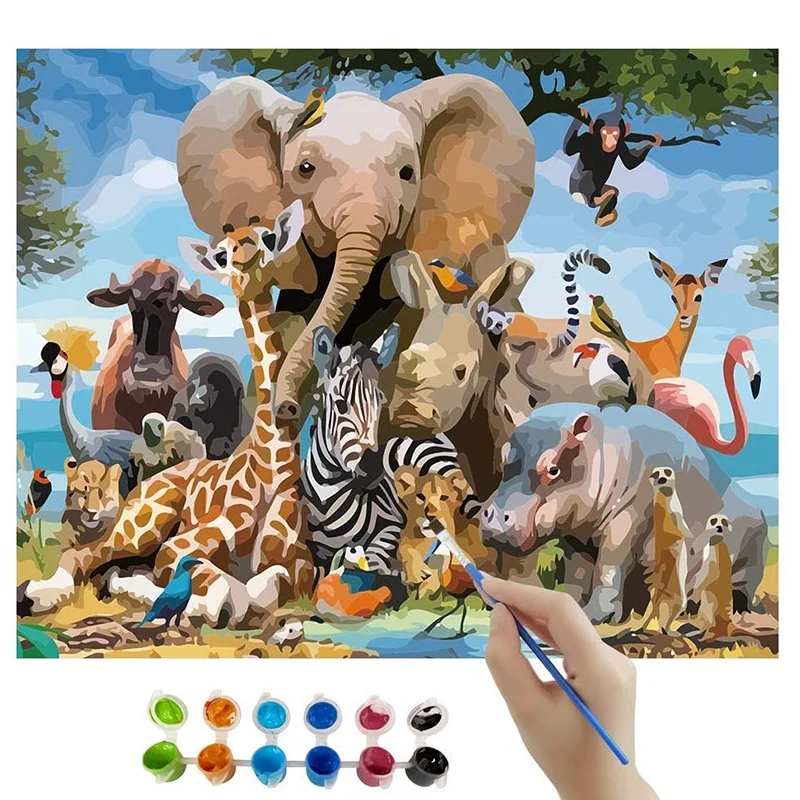 Набор для рисования по номерам на холсте взрослых 16 х20 дюймов набор акриловыми