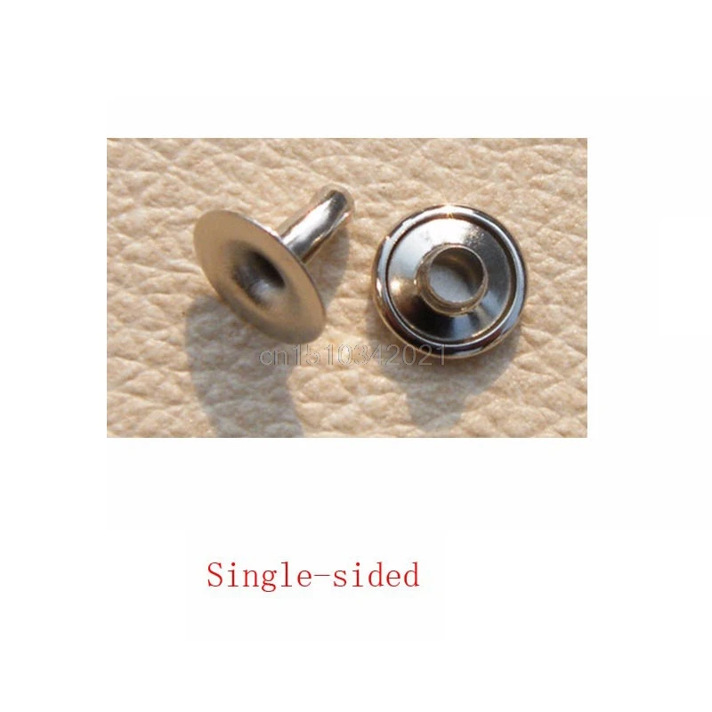 100x односторонняя заклепка трубчатые металлические шпильки для ремонта кожаных