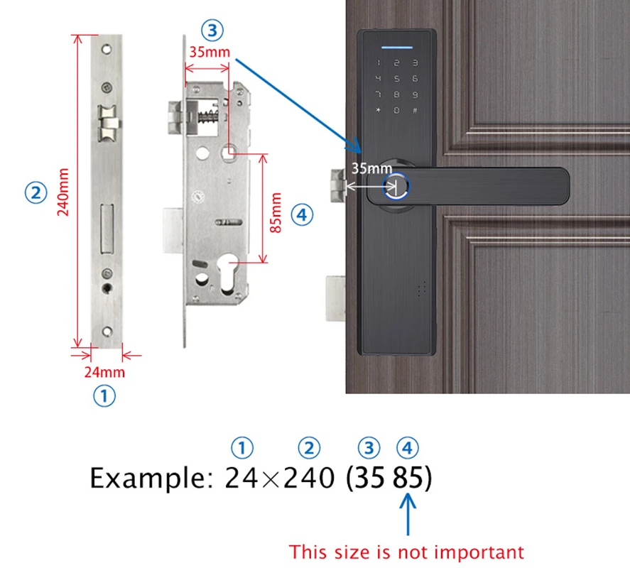 RAYKUBE Biometric Fingerprint Door Lock K7 Black Smart Tuya App Remote Unlocking Keyless Electronic | Безопасность и защита