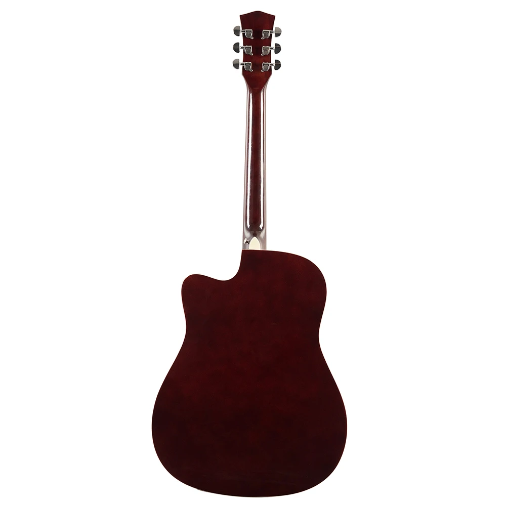 SAYSN 41 &quotАкустическая гитара из ели деревянный цвет палисандр гриф Cutaway