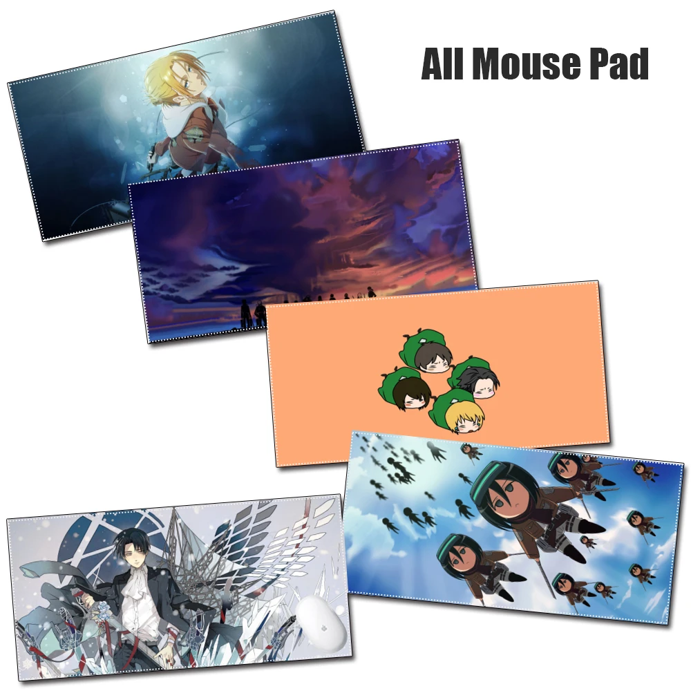 

Противоскользящий коврик для мыши большого размера, утолщенный игровой коврик для игровой мыши, ноутбука, настольного компьютера, Annie Attack On ...