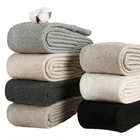 Леггинсы женские кашемировые, зимние, теплые, в полоску, с вышивкой и высокой талией