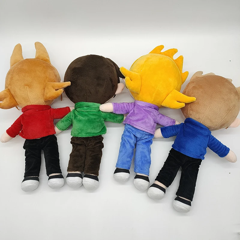 Eddsworld-Mu&ntilde;eca anim&eacute; de peluche de 32-38CM para ni&ntilde;os, juguetes de felpa perif&eacute;ricos, decoraci&oacute;n del hogar, regalos de vacaciones-2