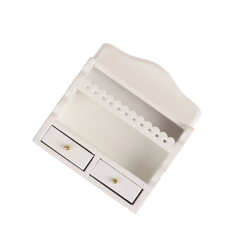 

New Arrival 1:12 Dollhouse Miniature Furniture Wooden White Cabinet Doll House Accessories