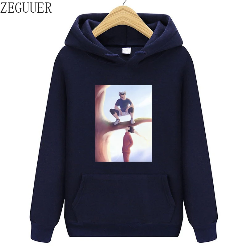 

Толстовки Kuroo and Bokuto Haikyuu, унисекс, манга, толстовка, Мужская/Женская худи, зимняя толстовка, забавная толстовка с мультяшным аниме-принтом