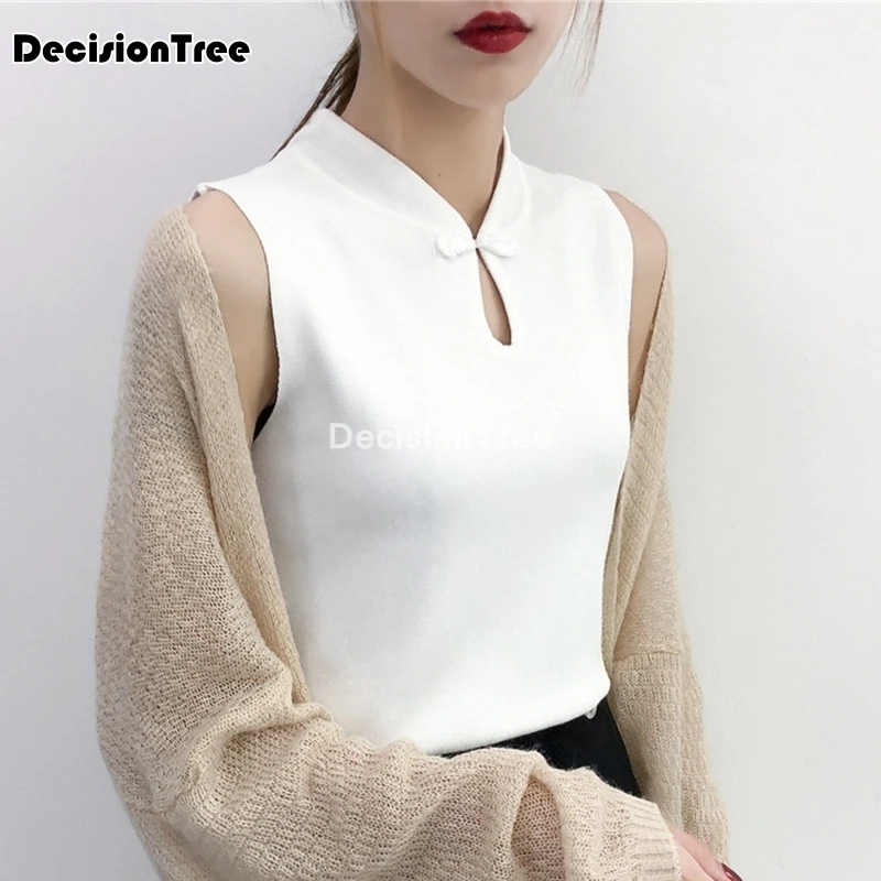 2021 Сетчатая ткань Китайское платье для женщин с высоким плотно облегающим шею