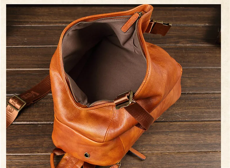 Винтажная Подлинная Мужская нагрудная сумка Leatehr мессенджер модная повседневная